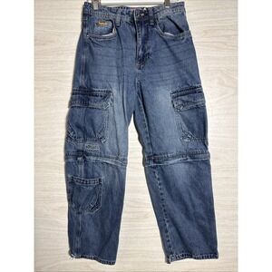 Empyre Relaxed Fit Baggy Skate  Convertible Jeans Sz 28